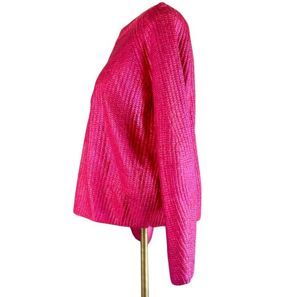 Womens Sweater Size Large Pink Scoop Slouchy Sustainable Girlhoodcore Wednesdays - Picture 4 of 7